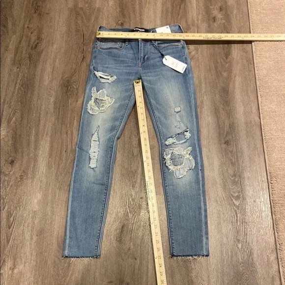 Express Ankle Legging Mid Rise Stretch 0 reg NWT - Picture 2 of 9